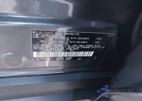 2022 Toyota Rav4 Hybrid Se из США, поврежденный, VIN JTM16RFV7ND068497